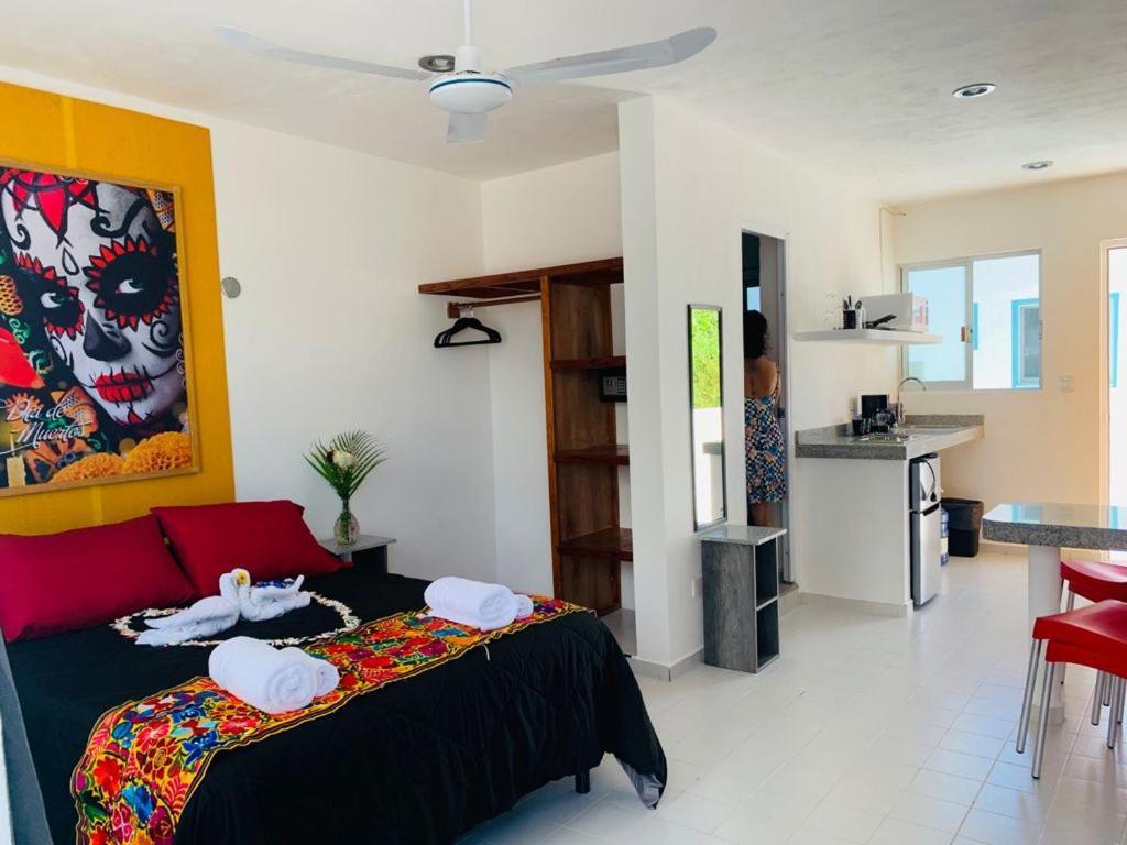 Casa La Catrina Apartment Puerto Morelos Ngoại thất bức ảnh